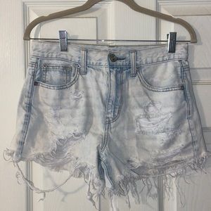 American Eagle Distressed Jean Shorts, Size 2